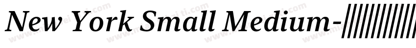 New York Small Medium字体转换